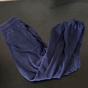 H&M Blue Joggers Soft Cotton Blend Relaxed Fit
